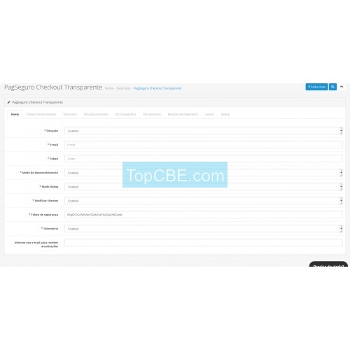 TCBE 跨境电商 PagSeguro Checkout Transparente