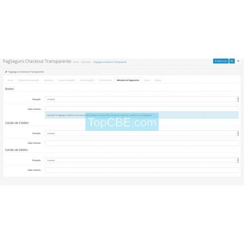 TCBE 跨境电商 PagSeguro Checkout Transparente