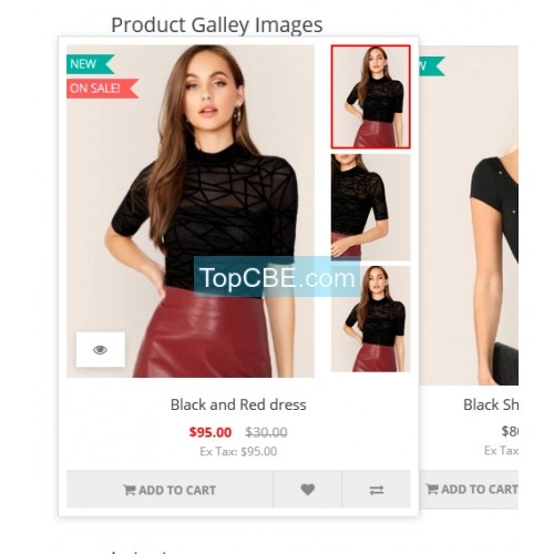 快速查看产品库缩略图 Product Gallery Thumbnails With Quick View