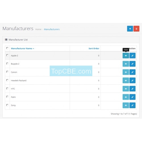 Opencart 后台添加快速查看按钮到前台查看 评论/品牌/类别/产品/信息 tcbe茗月跨界论坛