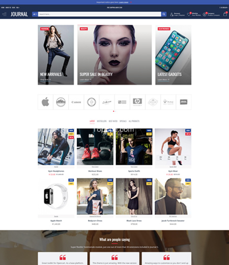 Journal - 高级 Opencart 主题框架