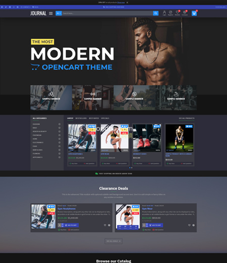 Journal - 高级 Opencart 主题框架